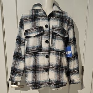 NWT Hurley Long Plaid Shacket